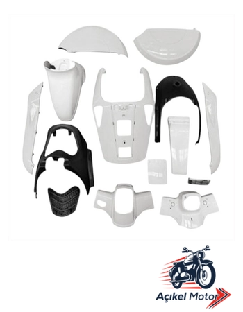 REVİVAL KAPORTA SETİ BEYAZ (14 PARÇA ABS) CTVR #Ç36239